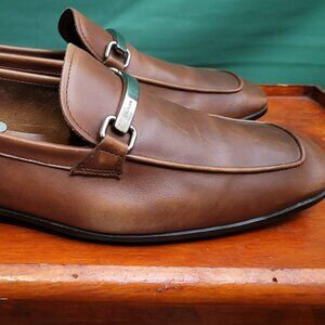 Prada Brown Leather Loafers